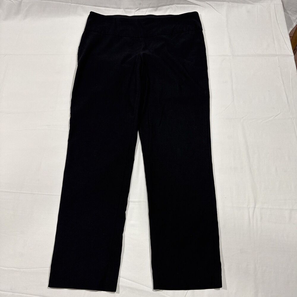 Linda Matthews Women's Size Large Pull-On Dress Pants Black
